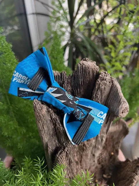 Carolina Panthers Dog Bow Tie