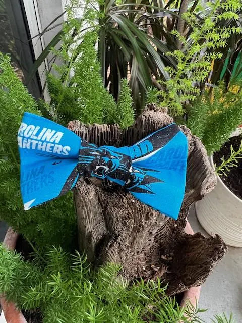 Carolina Panthers Dog Bow Tie
